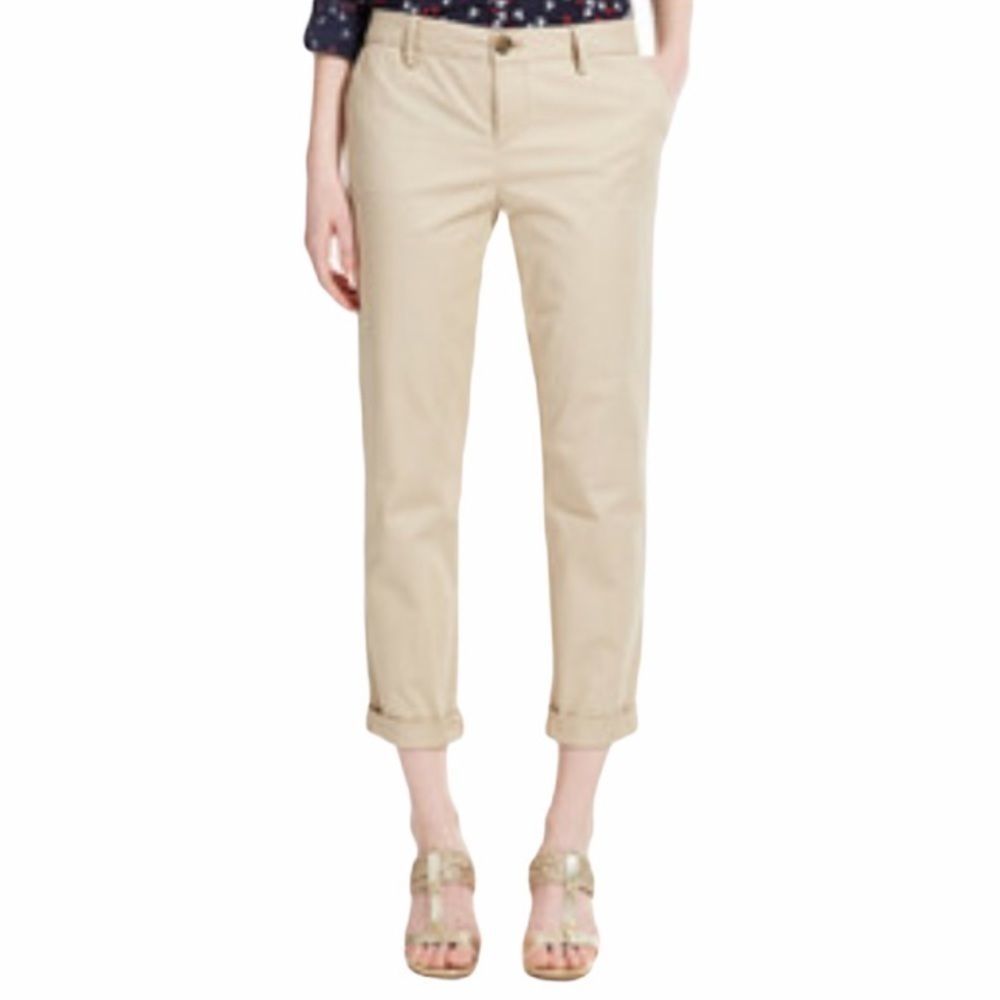 TOMMY HILFIGER Montauk Straight Slim Leg Tan Chinos